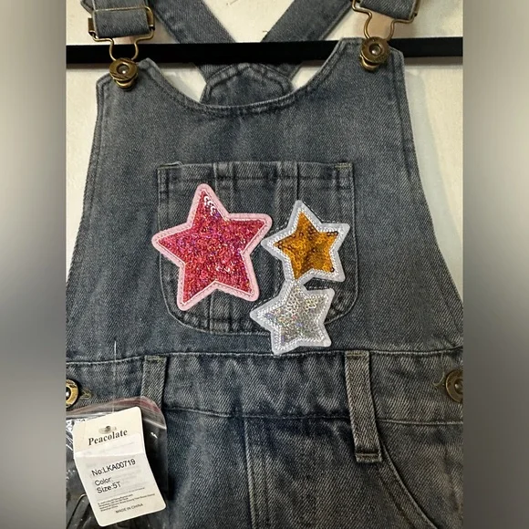 3/$10 🌼 Peacolate Children’s Overalls Dress - Picture 5 of 14